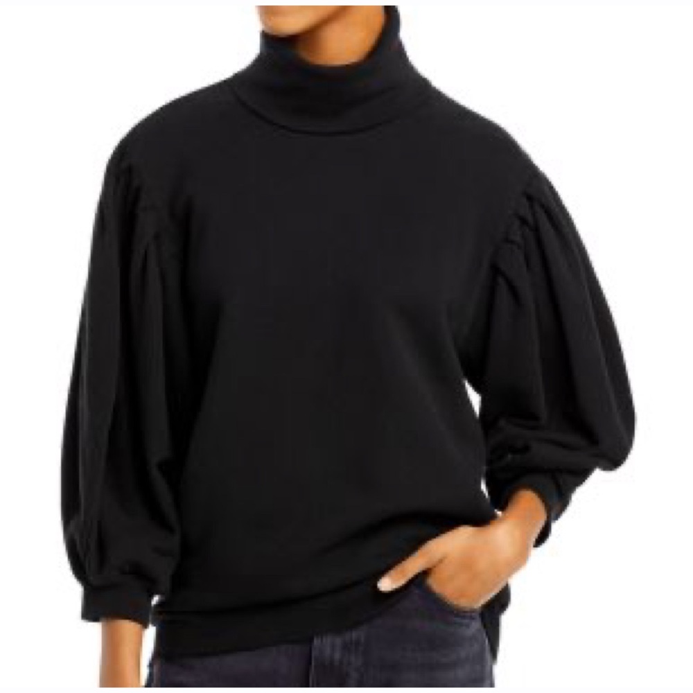 Citizens of Humanity Noeme Black Puff Sleeve Turtleneck‎ Sweatshirt Women’s XS
